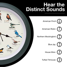 Load image into Gallery viewer, The Original Singing Bird Clock 25th Anniversary Edition, 13 Inch, Green