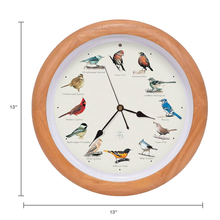 Load image into Gallery viewer, The Original Singing Bird Clock, 25th Anniversary Edition, 13 Inch, Premium Oak