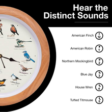Load image into Gallery viewer, The Original Singing Bird Clock, 25th Anniversary Edition, 13 Inch, Premium Oak