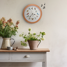 Load image into Gallery viewer, The Original Singing Bird Clock, 25th Anniversary Edition, 13 Inch, Premium Oak