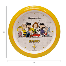 Load image into Gallery viewer, Peanuts 75th Anniversary Happiness is Sound Clock, 13 Inch