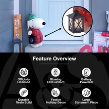 Load image into Gallery viewer, Peanuts Snoopy Puffer Jacket LED Porch Greeter, 17 Inch