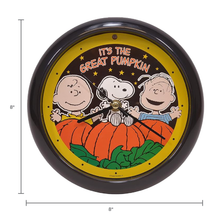 Load image into Gallery viewer, Peanuts "It's The Great Pumpkin" Halloween Sound Clock, 8 Inch
