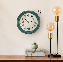Load image into Gallery viewer, The Original Singing Bird Clock, 10.7 Inch, Green