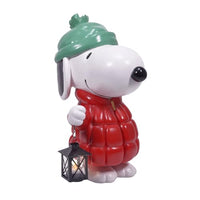 Peanuts Snoopy Puffer Jacket LED Porch Greeter, 17 Inch