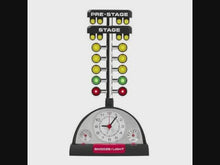 Load and play video in Gallery viewer, Drag Racing "Christmas Tree" Lighted Thermometer Alarm Clock
