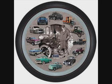 Load and play video in Gallery viewer, History of Ford Trucks Model T - F150 Sound Clock, 13 Inch