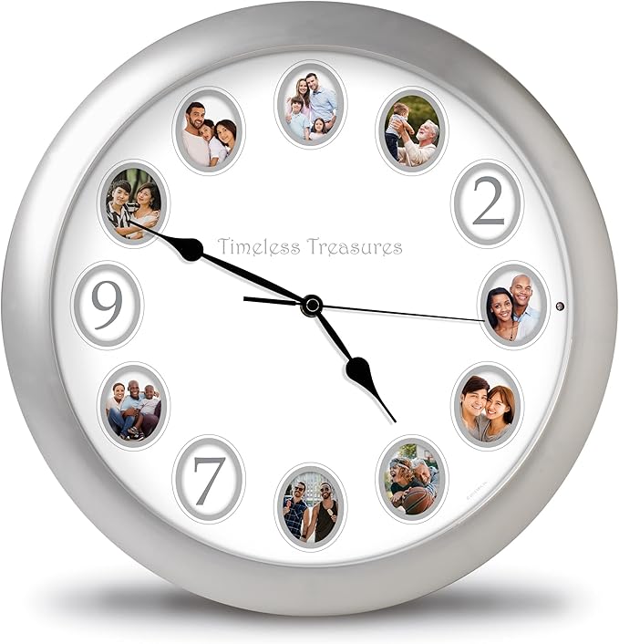 Timeless Treasures Personalized Recorded Message Sound Clock, 14 Inch