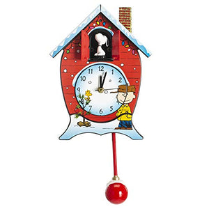 Peanuts Christmas Linus and Lucy Song Cuckoo Clock