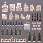 The Ultimate Holiday LED Village Tabletop Set, Set of 46