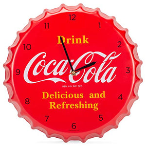 Coca Cola Bottle Cap 14" Metal Wall Clock