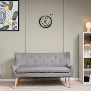Limited Edition 20th Anniversary Singing Bird Wall Clock, 13 Inch, Green