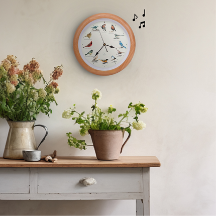 The Original Singing Bird Clock, 25th Anniversary Edition, 13 Inch, Premium Oak