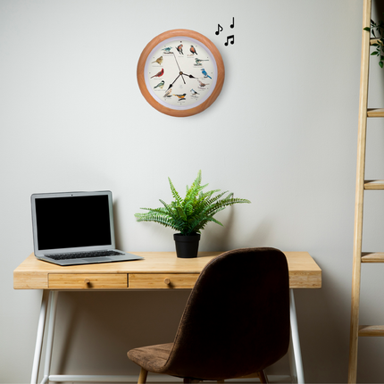 The Original Singing Bird Clock, 25th Anniversary Edition, 13 Inch, Premium Oak