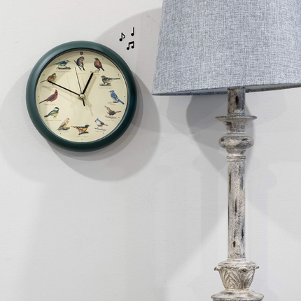 The Original Singing Bird Desk Clock, 8 Inch, Green