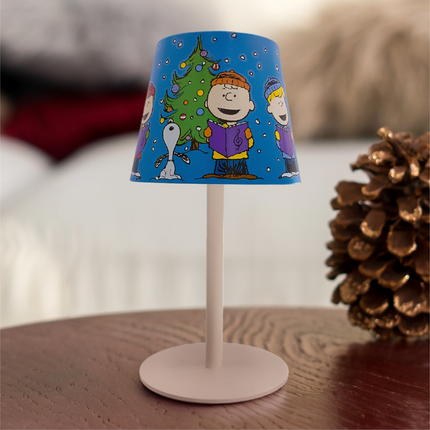 Peanuts Gang Holiday Carolers Rechargeable Winter Touch Lamp, 9 Inch