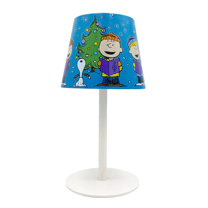 Peanuts Gang Holiday Carolers Rechargeable Winter Touch Lamp, 9 Inch