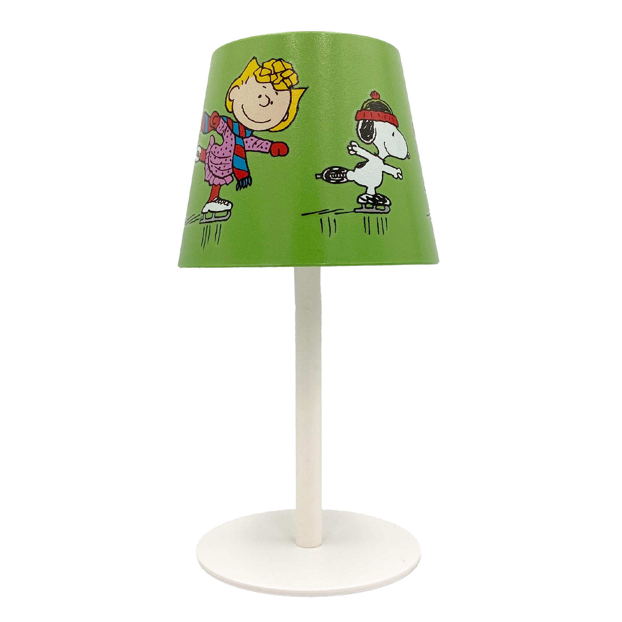 Peanuts Gang Holiday Skating Rechargeable Touch Table Lamp, 9 Inch