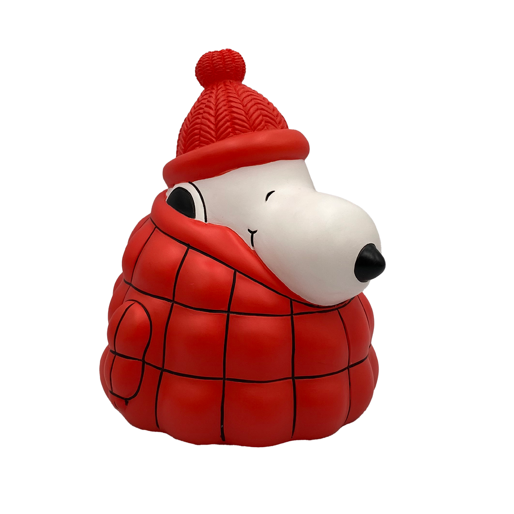 Peanuts Snoopy Puffer Jacket LED Illuminated Tabletop Light, 6 Inch