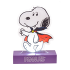 Peanuts Dracula Snoopy LED Illuminated Halloween Tabletop Light Decor, 6 Inch