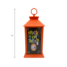 Load image into Gallery viewer, Peanuts Halloween Flameless LED Plastic Lantern, 13 Inch, Orange
