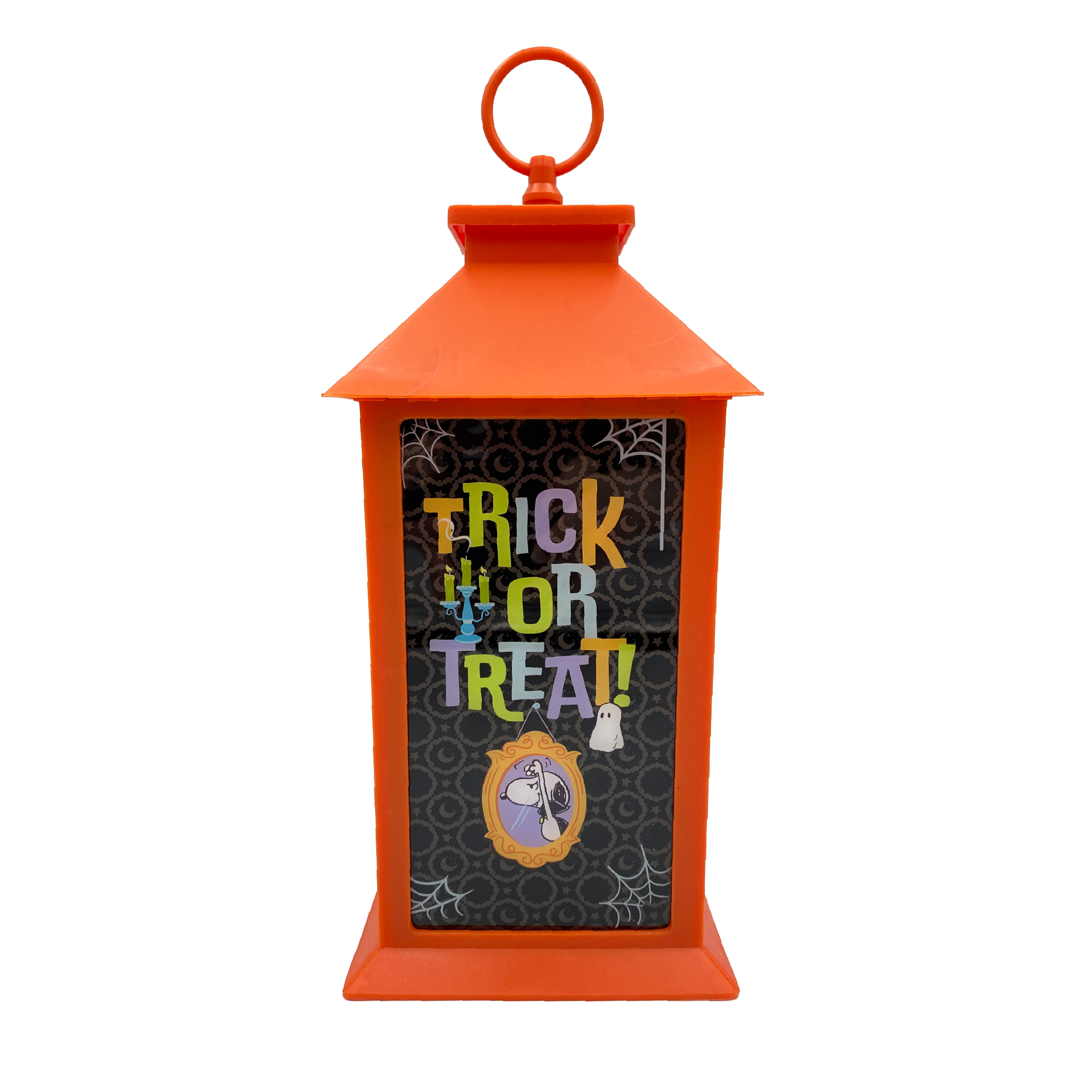 Peanuts Halloween Flameless LED Plastic Lantern, 13 Inch, Orange