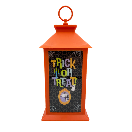 Peanuts Halloween Flameless LED Plastic Lantern, 13 Inch, Orange
