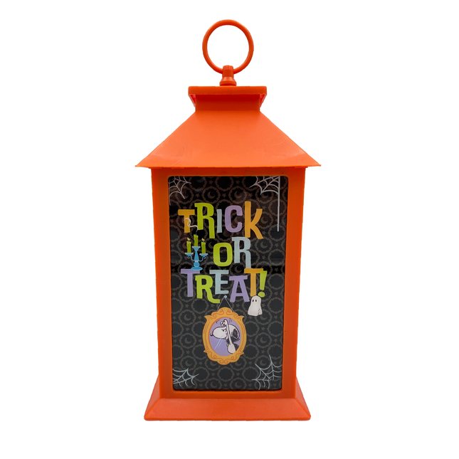 Peanuts Halloween Flameless LED Plastic Lantern, 13 Inch, Orange