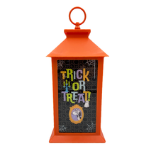 Load image into Gallery viewer, Peanuts Halloween Flameless LED Plastic Lantern, 13 Inch, Orange

