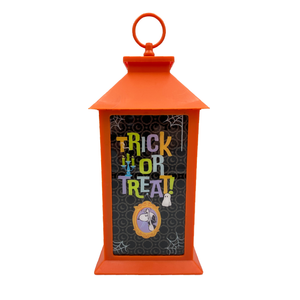 Peanuts Halloween Flameless LED Plastic Lantern, 13 Inch, Orange