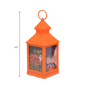 Peanuts "It's The Great Pumpkin" LED Flameless Halloween Lantern, 9.5 Inch