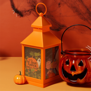 Peanuts "It's The Great Pumpkin" LED Flameless Halloween Lantern, 9.5 Inch