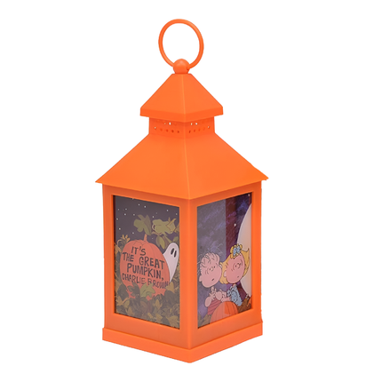Peanuts "It's The Great Pumpkin" LED Flameless Halloween Lantern, 9.5 Inch