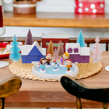 Load image into Gallery viewer, Peanuts Gang Ice Skating Porcelain Holiday Village and Trees (Set of 16)
