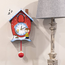 Load image into Gallery viewer, Peanuts Christmas Cuckoo Clock, Red, 17 Inch
