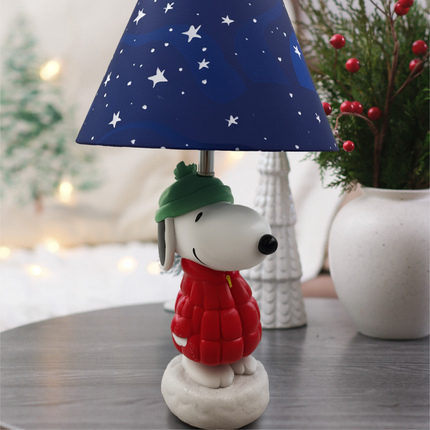 Peanuts Snoopy Puffer Jacket Table Lamp, 16 Inch