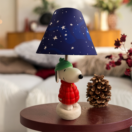 Peanuts Snoopy Puffer Jacket Table Lamp, 16 Inch