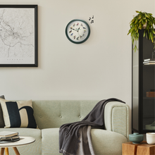 Load image into Gallery viewer, Audubon Society Singing Bird Clock, 13 Inch, Green

