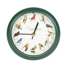 Audubon Society Singing Bird Clock, 8 Inch, Green