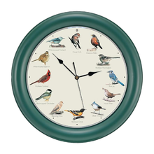 Load image into Gallery viewer, The Original Singing Bird Clock, 10.7 Inch, Green
