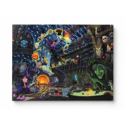 Zac Kinkade Coven Cottage 16x12 LED Fiber Optic Lighted Canvas Wall Art