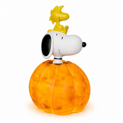 Peanuts Snoopy & Woodstock 17-Inch Jack O' Lantern Halloween Porch Greeter