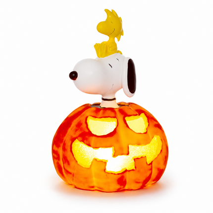 Peanuts Snoopy & Woodstock 17-Inch Jack O' Lantern Halloween Porch Greeter