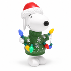 Peanuts Snoopy with C7 Bulbs Christmas LED Outdoor Door Greeter Statue, 17