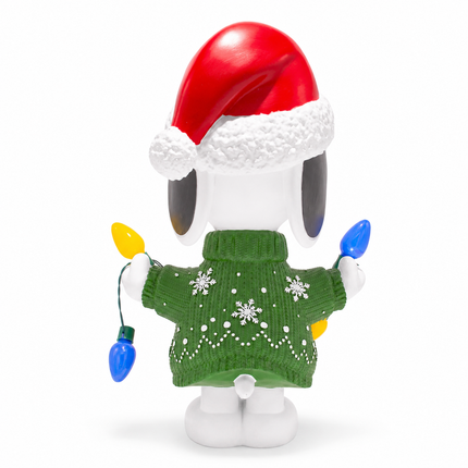 Peanuts Snoopy with C7 Bulbs Christmas LED Outdoor Door Greeter Statue, 17"
