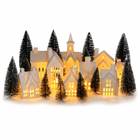 Winter Village LED Tea Light 31 Piece Porcelain Tabletop Christmas Figurine Boxed Set