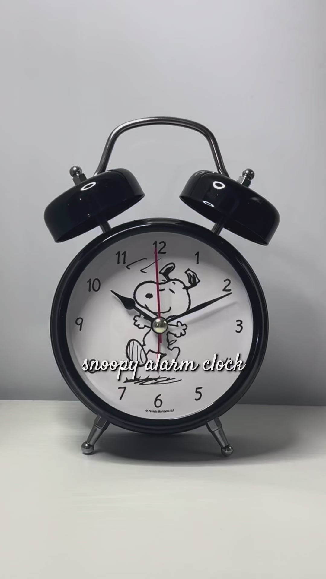 Peanuts The Original Snoopy Wacky Waker Alarm Clock, 6 Inch
