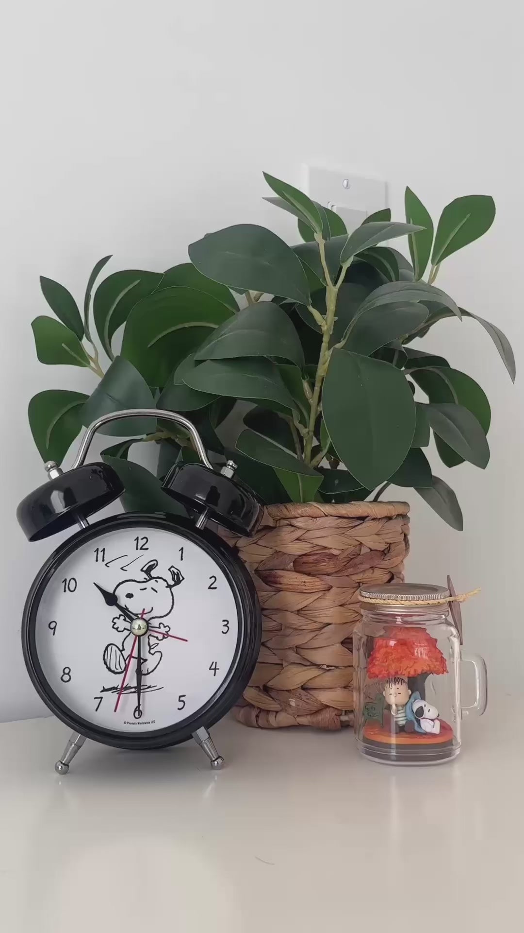 Peanuts The Original Snoopy Wacky Waker Alarm Clock, 6 Inch