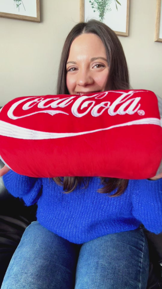 Coca-Cola Classic Red Soda Can Polyester Throw Pillow, 13 Inch