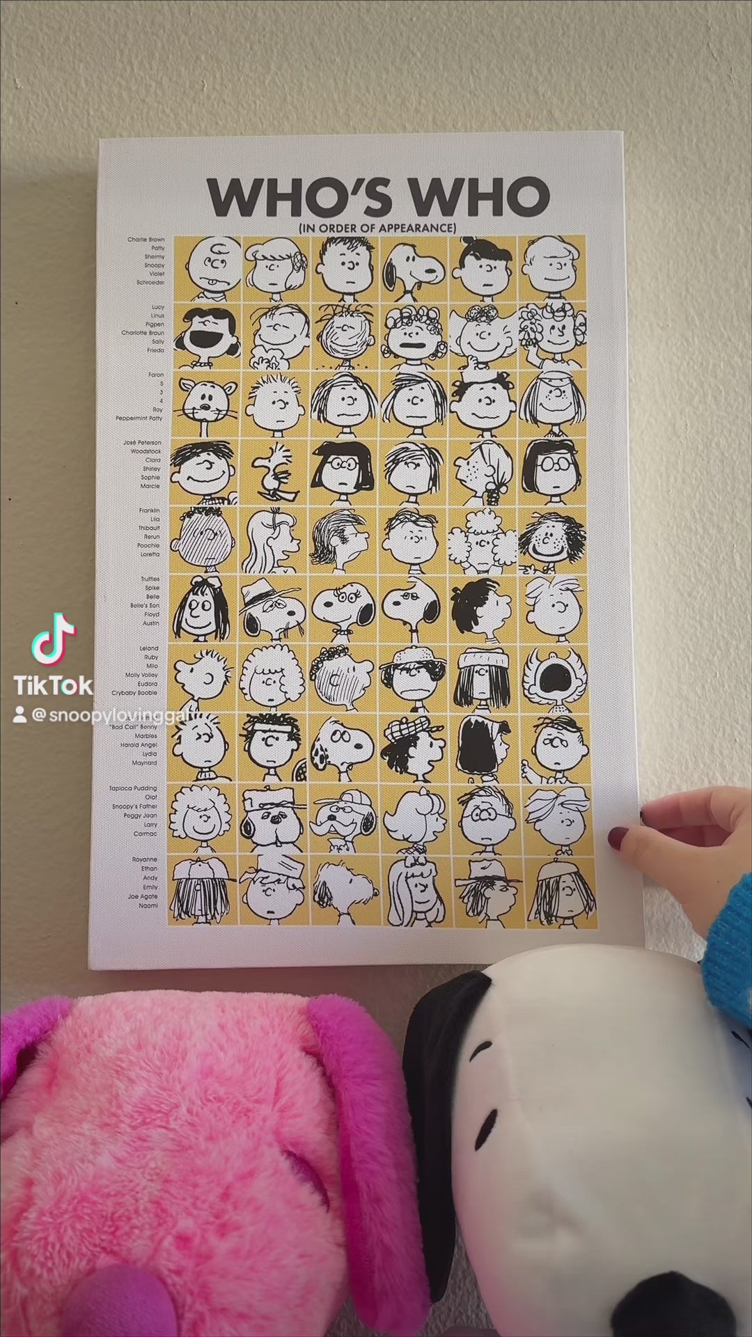 Peanuts Who's Who Characters LED Wrapped Canvas Wall Art, 16 x 12 Inch